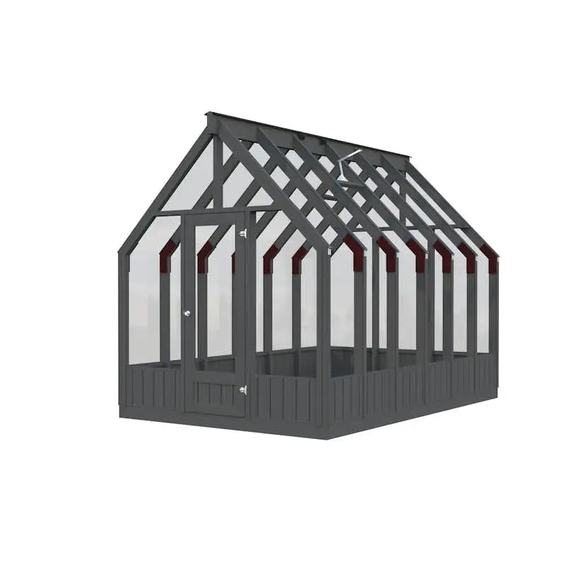 Drivhus Palmako Emilia 8,2 M2 Gråmalt
