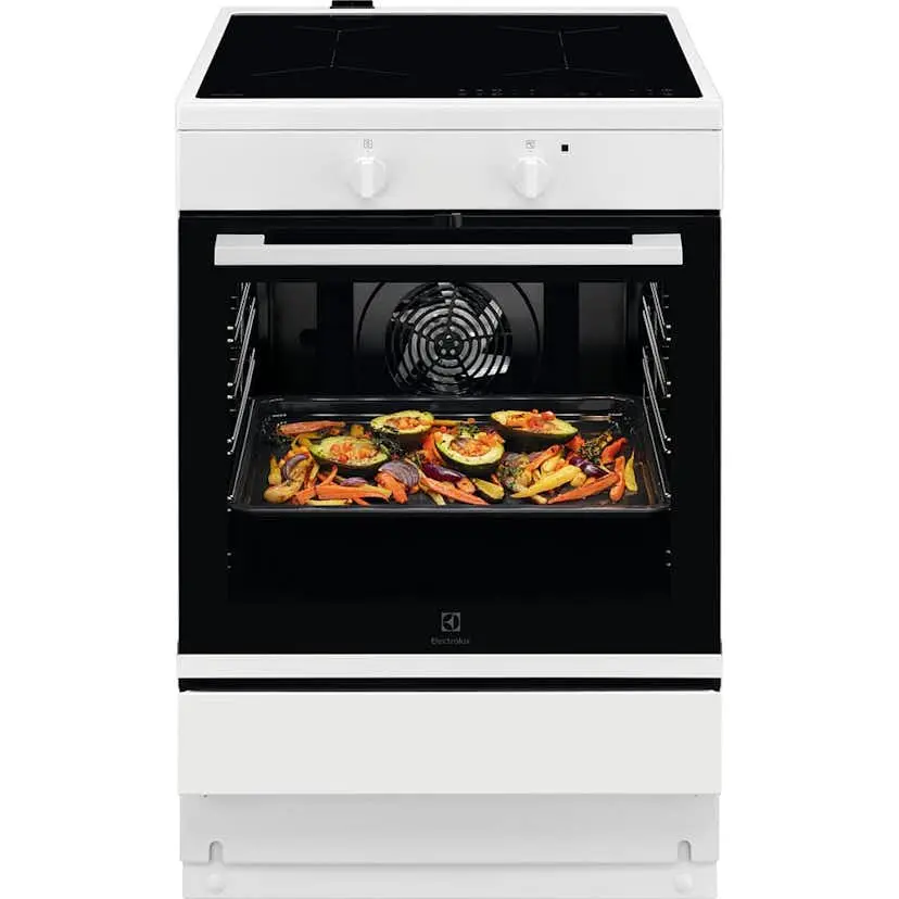 Induksjonsovn Electrolux LKI64001SW med Hob2Hood og Flernivåsmatlaging