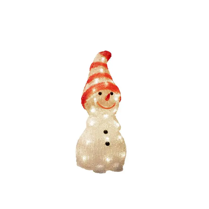 Ljusdekoration Gnosjö Konstsmide Snögubbe Akryl 32cm 32 LED