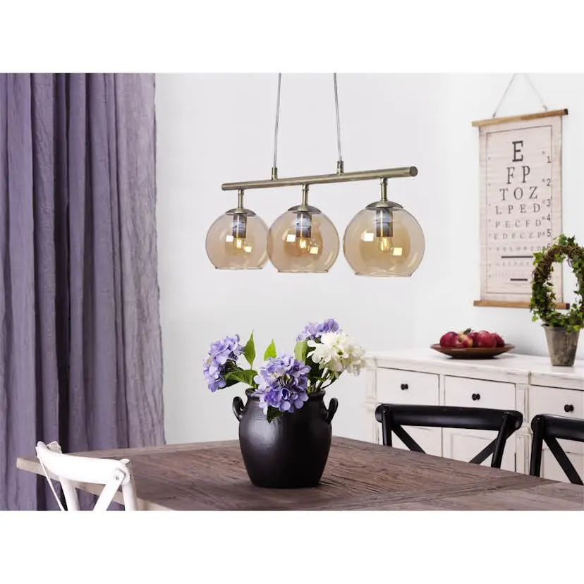 Taklampa Cottex Capella Hängande Lampa med 3 Glaskupor