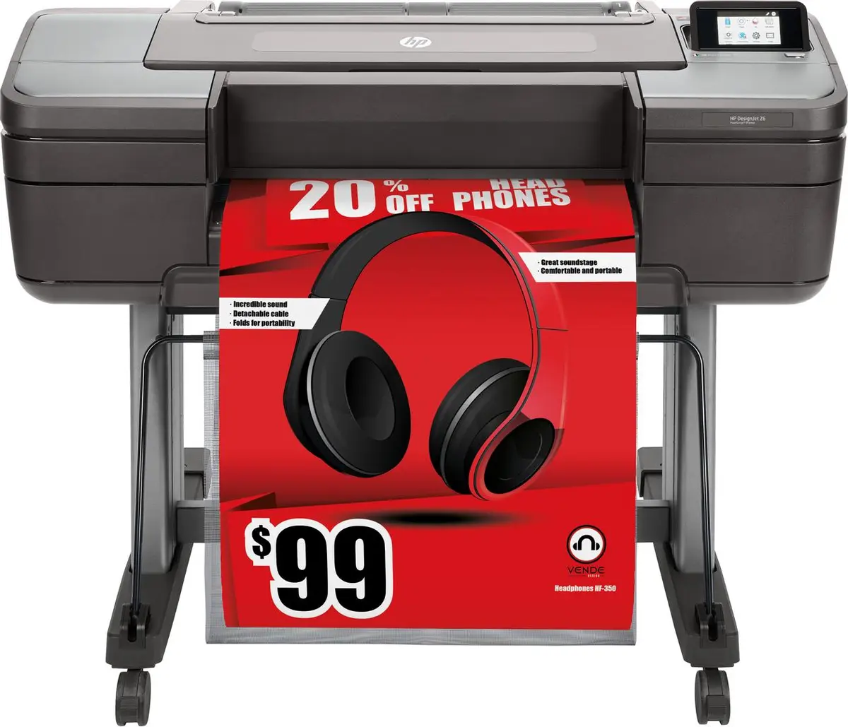 HP - DesignJet Z6 24-in PostScript Printer