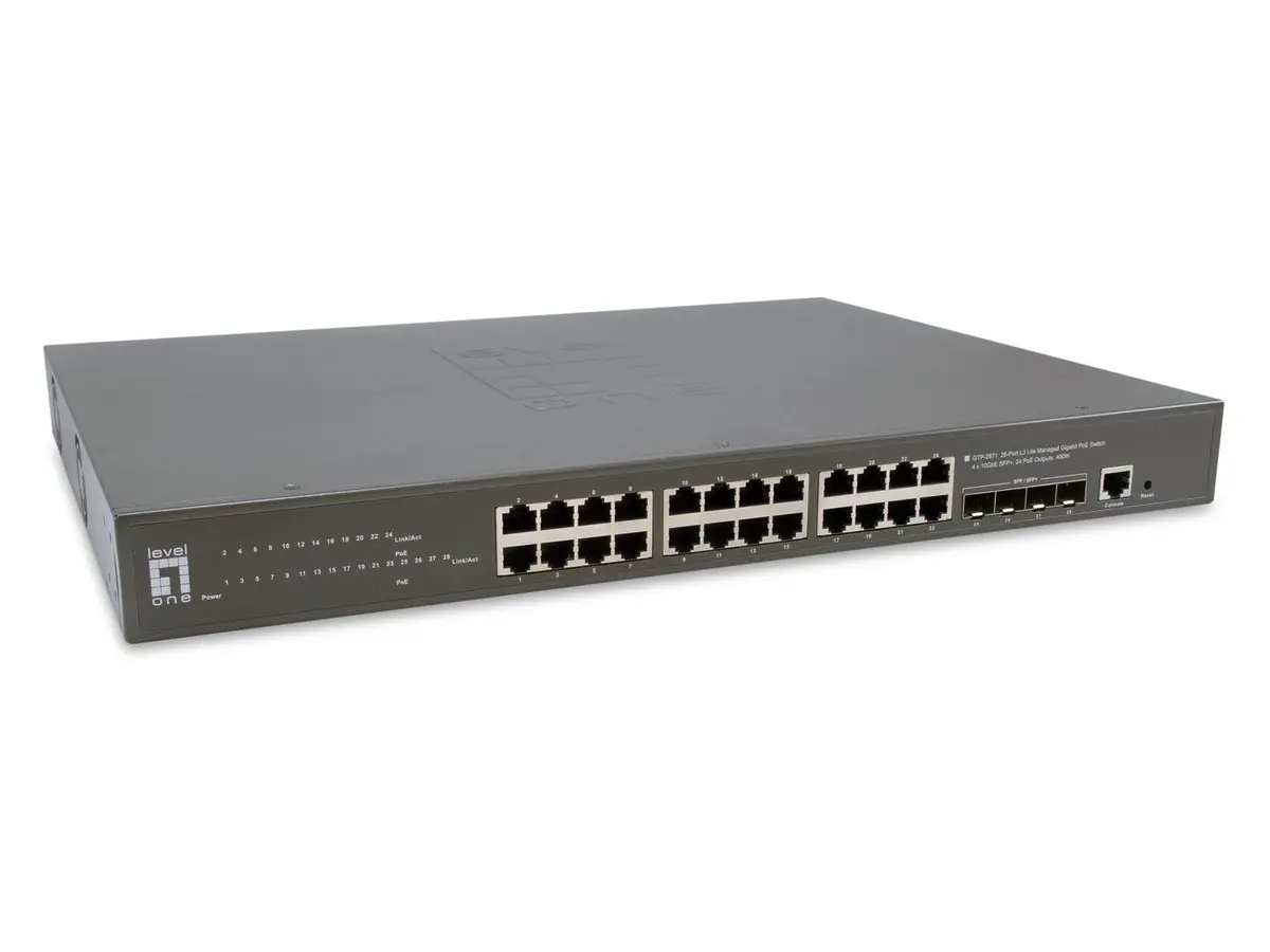 LEVELONE - GTP-2871 - switch - 28 porter - Styrt - rackmonterbar