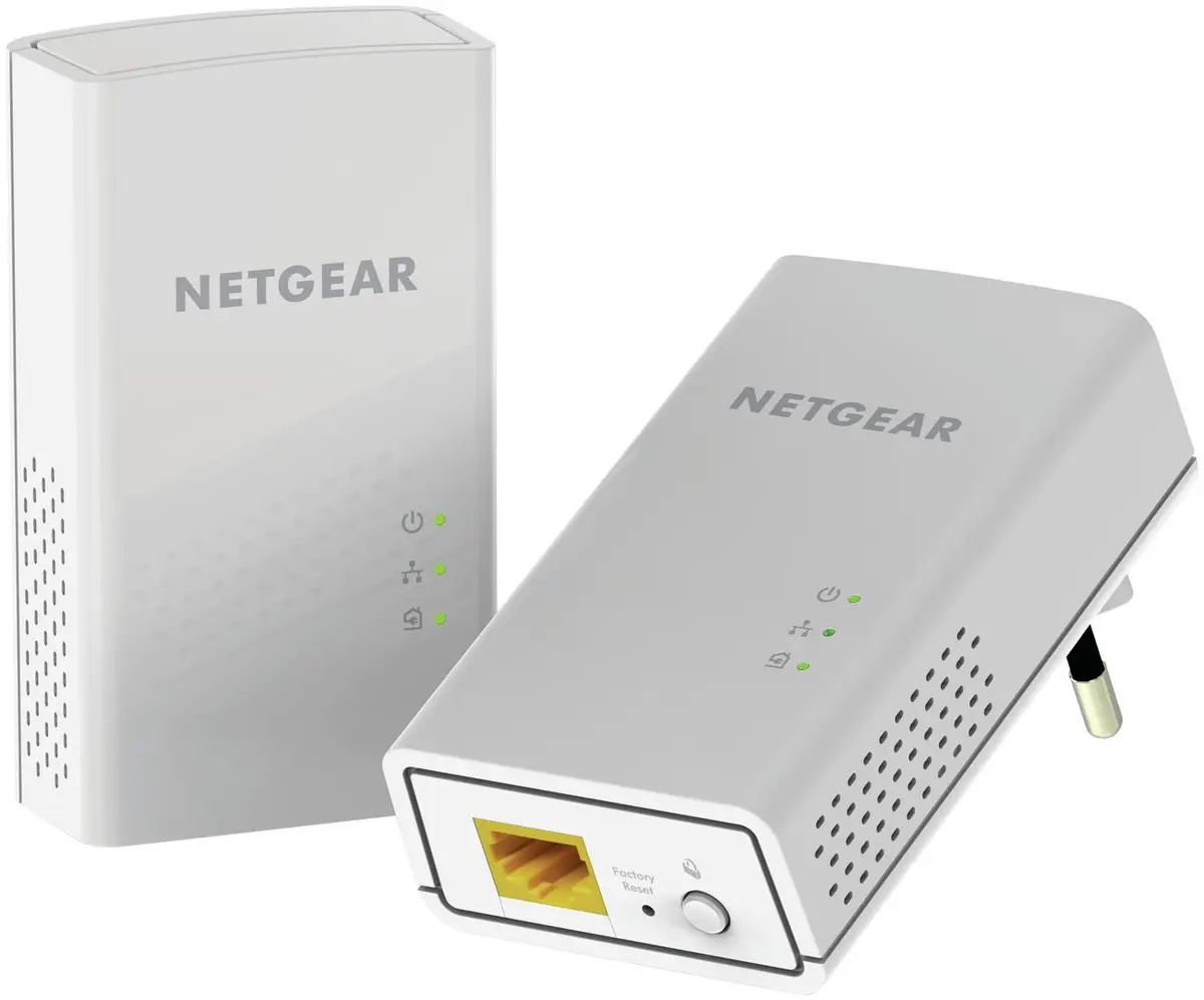 Netgear - Powerline PLW1000 - bro - 802.11b/g/n/ac - veggpluggbar - med NETGEAR PowerLINE 1000 Adapter (PL1000)