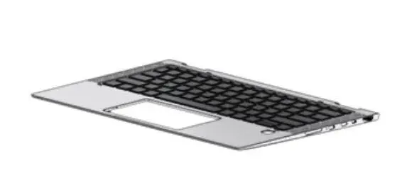 HP - Topcover W/Kybd Bl Itl