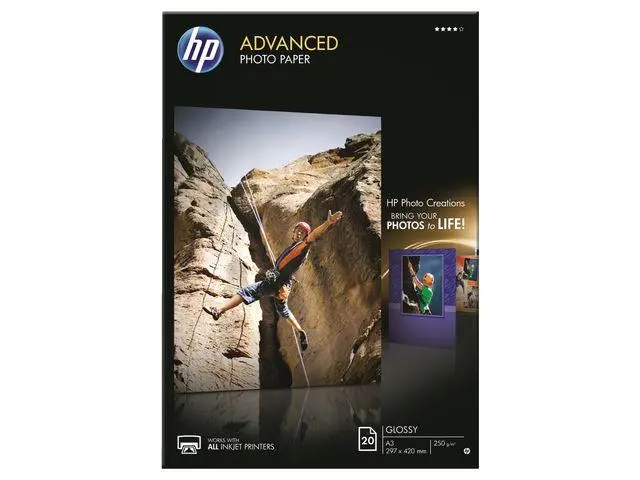 HP - Advanced glanset fotopapir - 20 ark/A3/297 x 420 mm