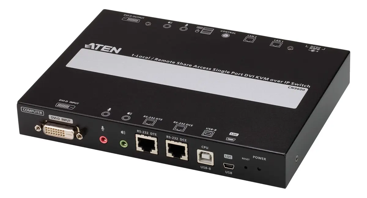 ATEN - 1-Local/Remote Share Access Single Port DVI KVM over IP Switch