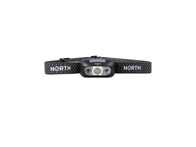 NORTH - Hodelykt 120 Lumen Svart ca 65m Sensorkontroll