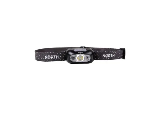 NORTH - Hodelykt 220 Lumen Svart ca 75m Cree-Led (XPG2) Sensorkontroll