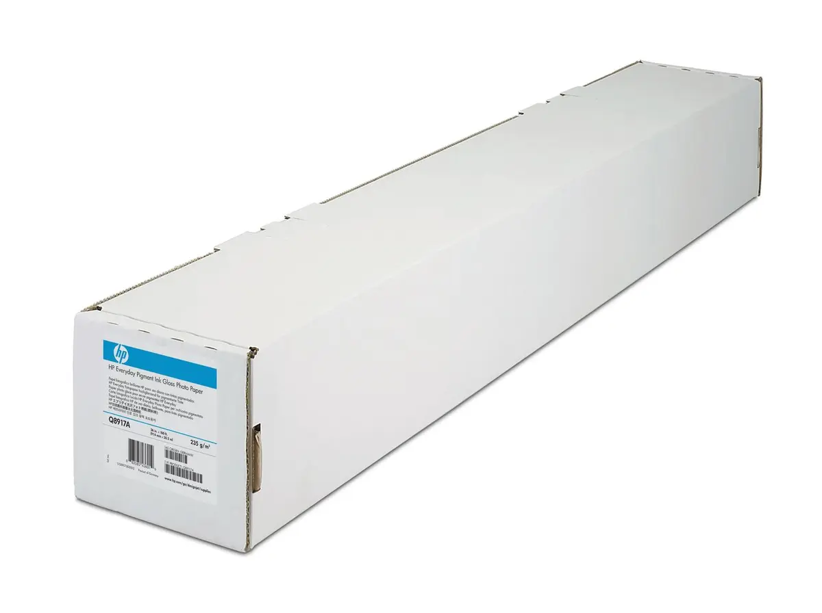 HP - Everyday Pigment Ink Gloss Photo Paper - pigmentblekk bildepapir - blank - 1 rull(er) - Rull (61 cm x 30,5 m) - 235 g/m²