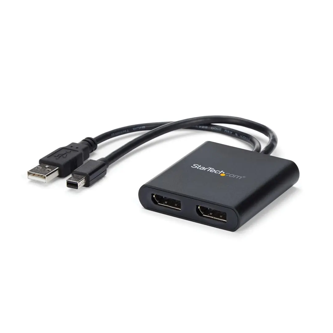STARTECH - Mini DisplayPort to DisplayPort Multi-Monitor Splitter - 2-Port MST Hub