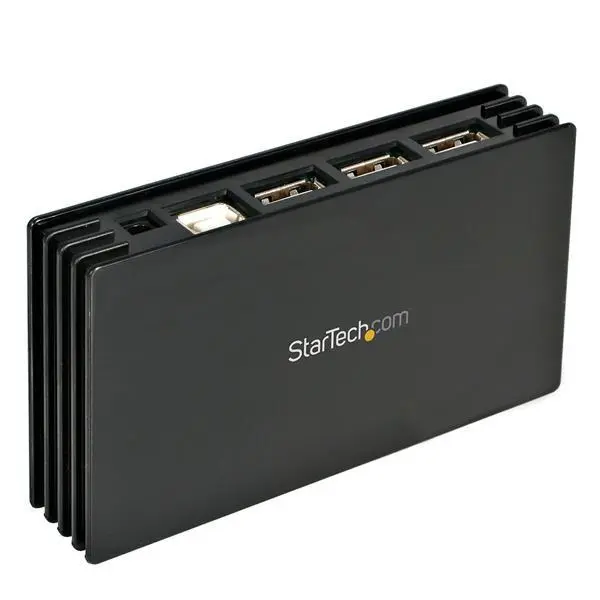 STARTECH - 7 PORT BLACK USB 2.0 HUB UK PLUG CTLR