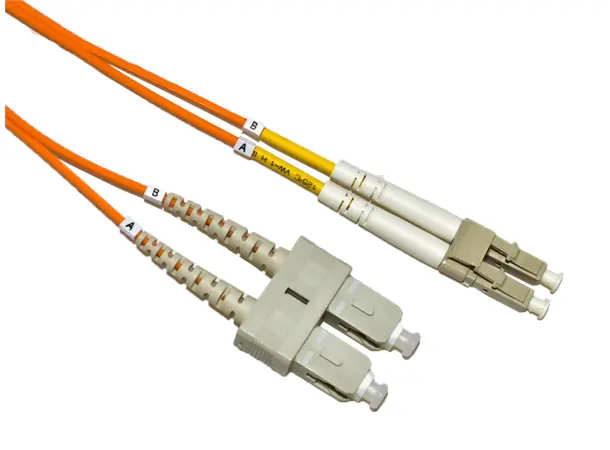 LinkIT - Fiberpatchkabel, LC/SC, Duplex, 5 meter Halogenfri, 50/125