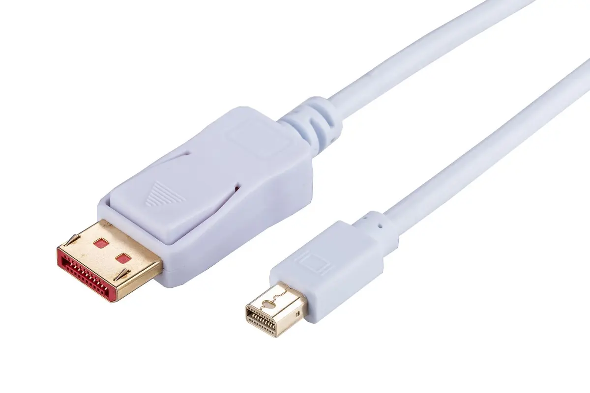 LinkIT - mini DisplayPort till HDMI kabel med ljud, ha-ha, 1m, vit