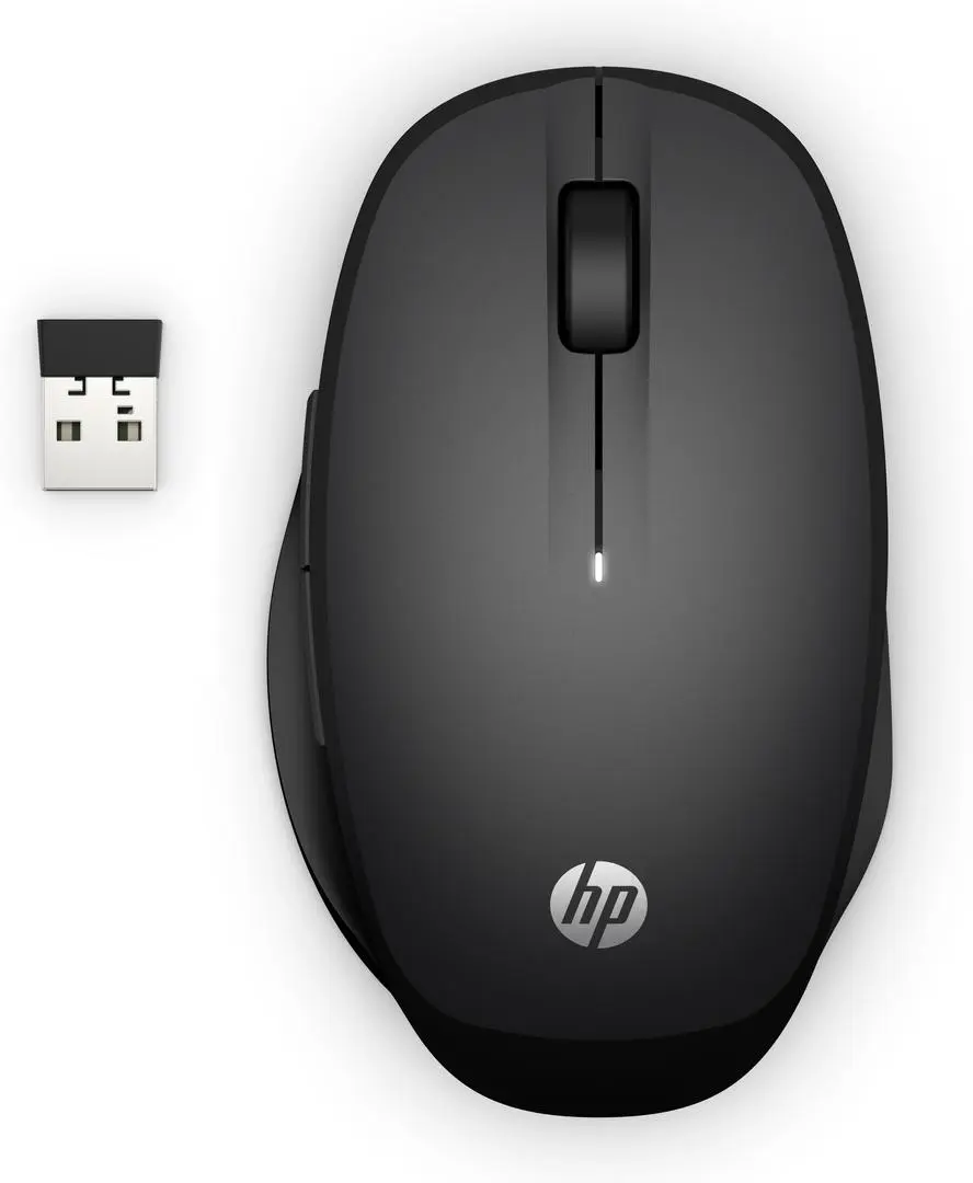 HP - Dual Mode - mus - Bluetooth, 2.4 GHz - svart