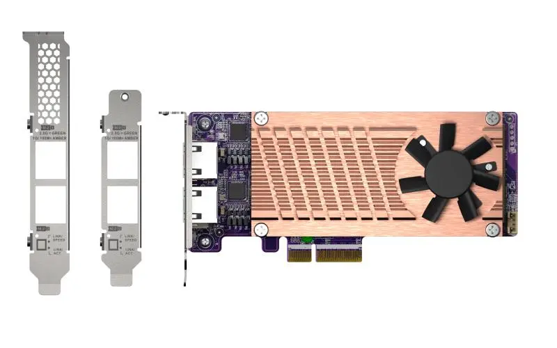 QNAP - 2XPCIE2280M.2SS SLOTSPCIEGEN3X4 2X INTEL I225LM 2.5GBENBASE-PORT CTLR