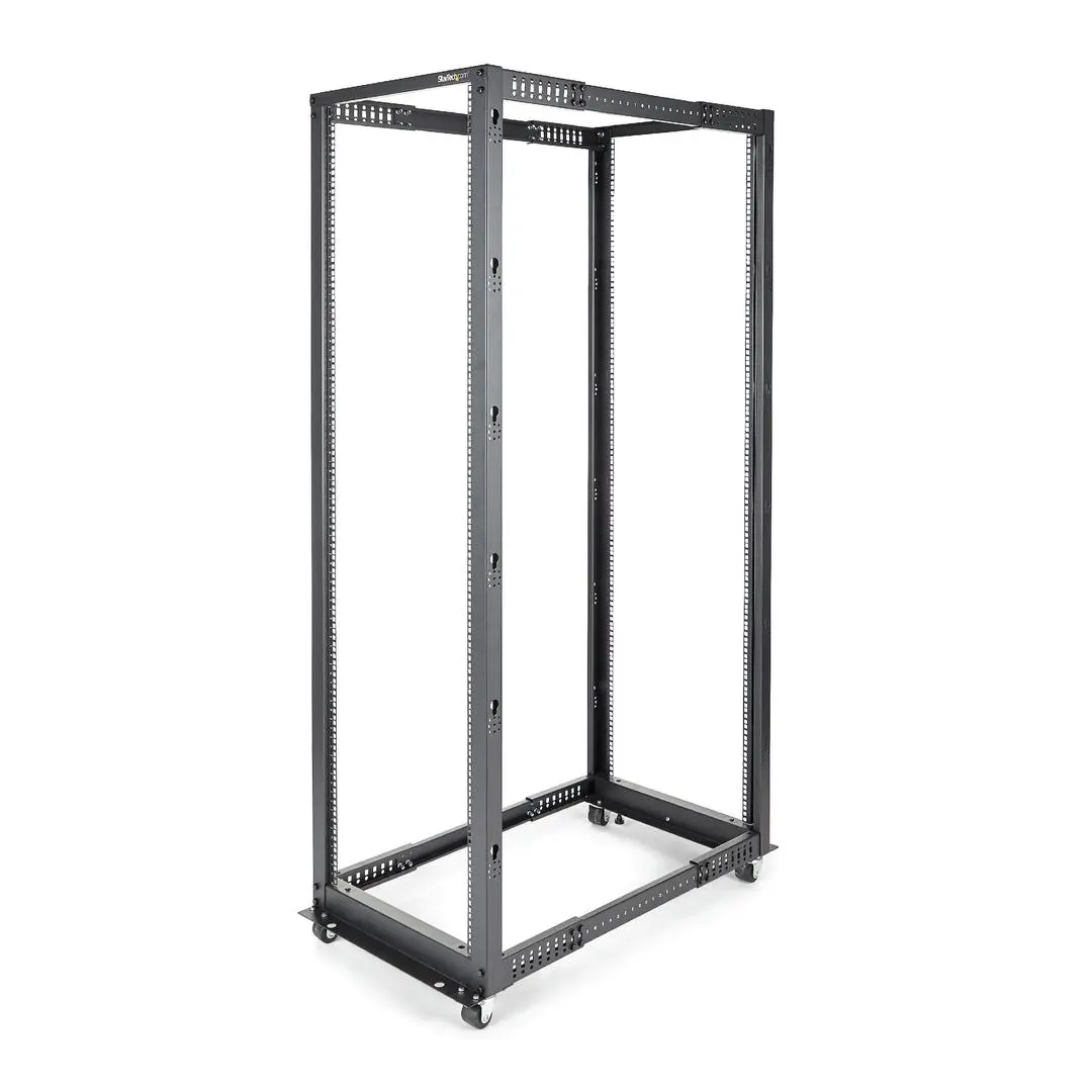STARTECH - 42U Server Rack - Open Frame Adjustable Depth 4 Post Rack