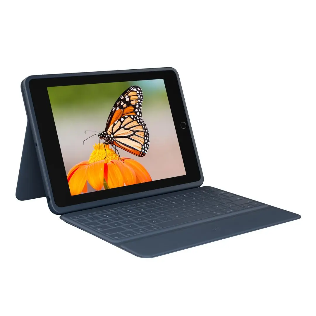 Logitech - Rugged Combo 3 For Education - tastatur og folioveske - QWERTZ - Sveitsisk Inn-enhet