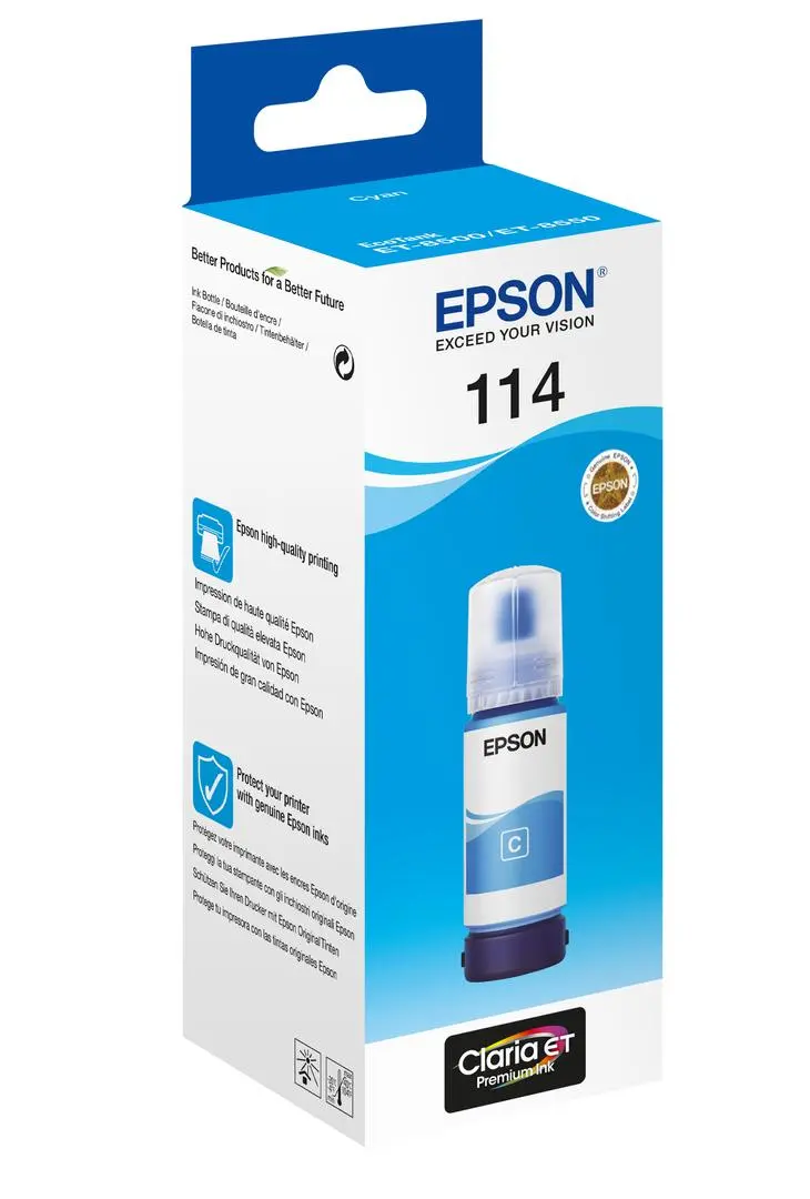 EPSON - Ink/114 EcoTank Cyan ink bottle