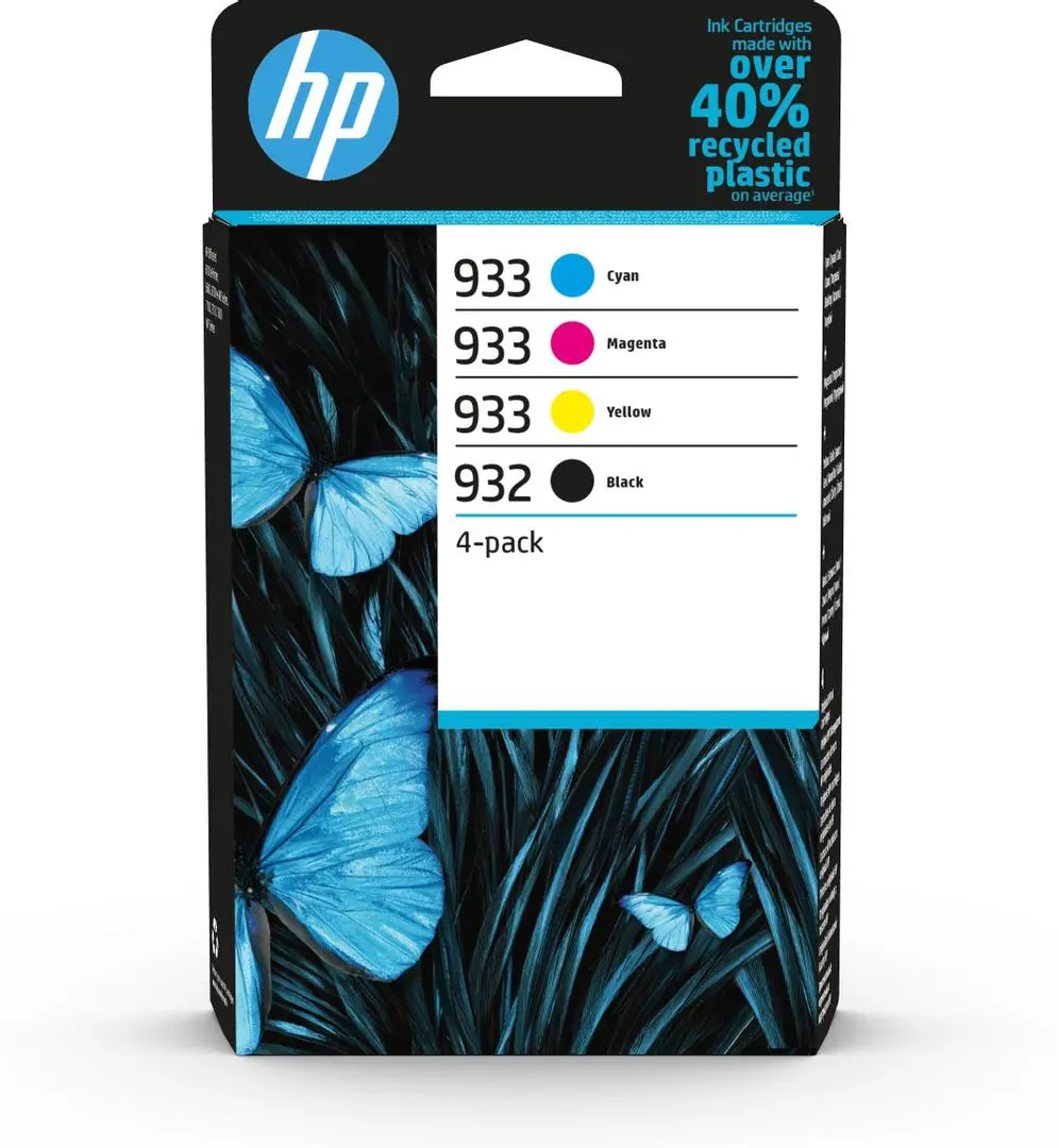 HP - 932 BLACK / 933 CMY ORIGINAL INK CARTRIDGE 4-PACK SUPL