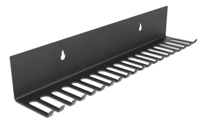 DELOCK - Cable holder 318 x 65 mm for wall mounting black