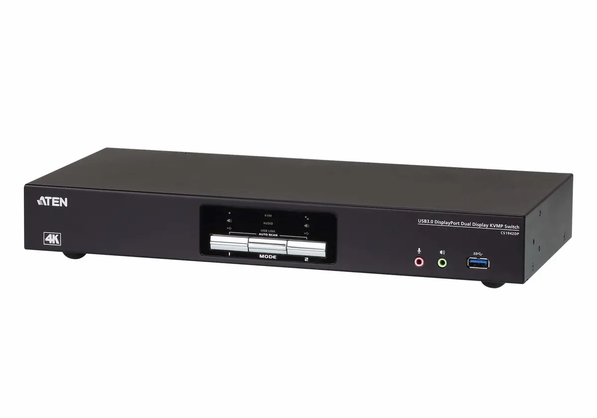 ATEN - 2-port USB 3.0 4K displayPort