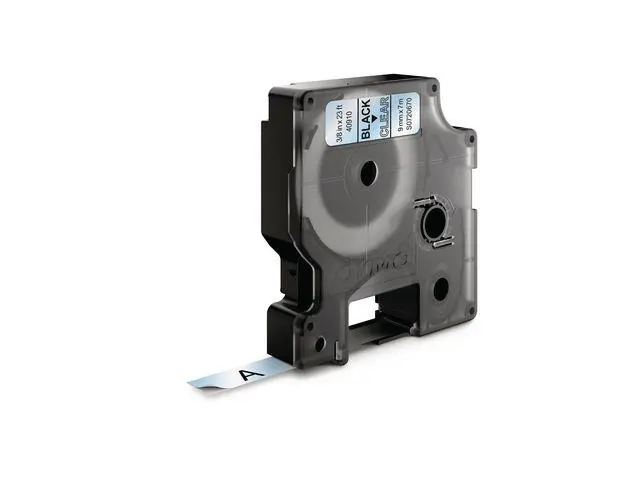 DYMO - D1 9mm Tape Black/Clear