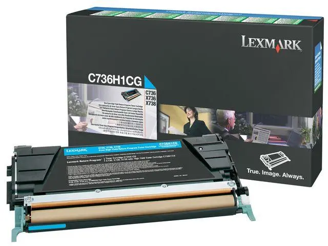 LEXMARK - Høy ytelse - cyan - original - tonerpatron - LCCP, LRP