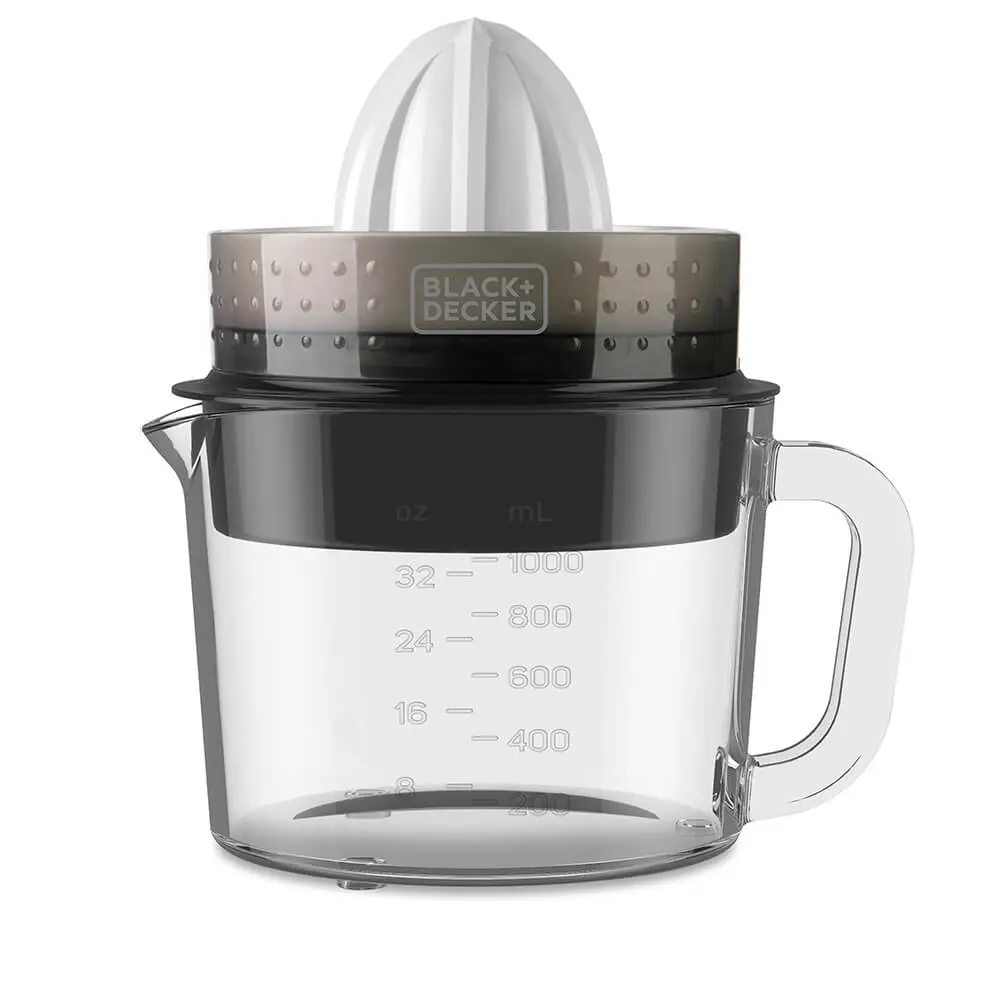 BLACK&DECKER - Citruspresse 1L Brushed 30w