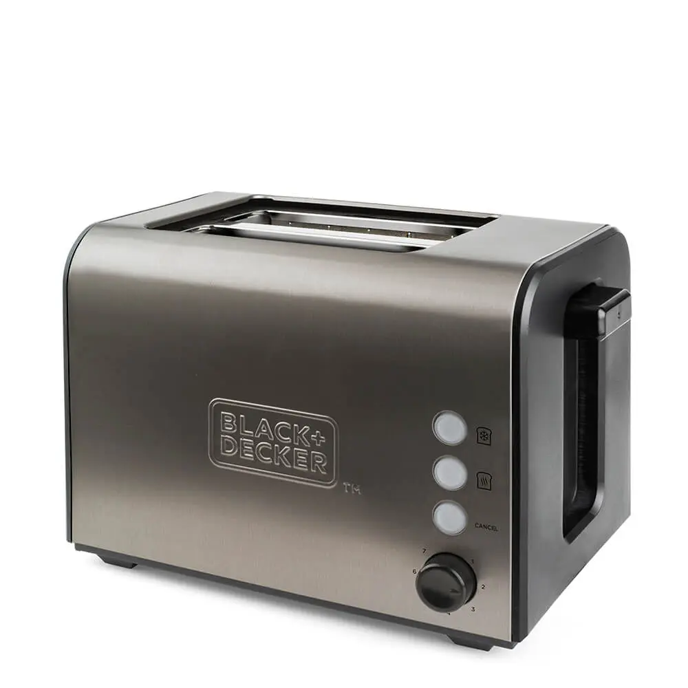 BLACK&DECKER - BrÃ¸drister 2-Slice Brushed