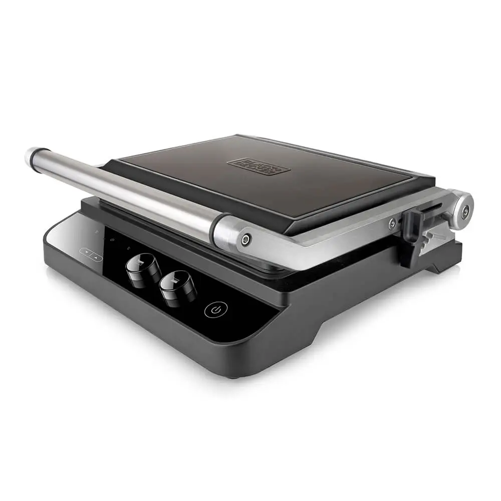 BLACK&DECKER - Bordgrill Temp Control Extra Plattor 2000W Brushed