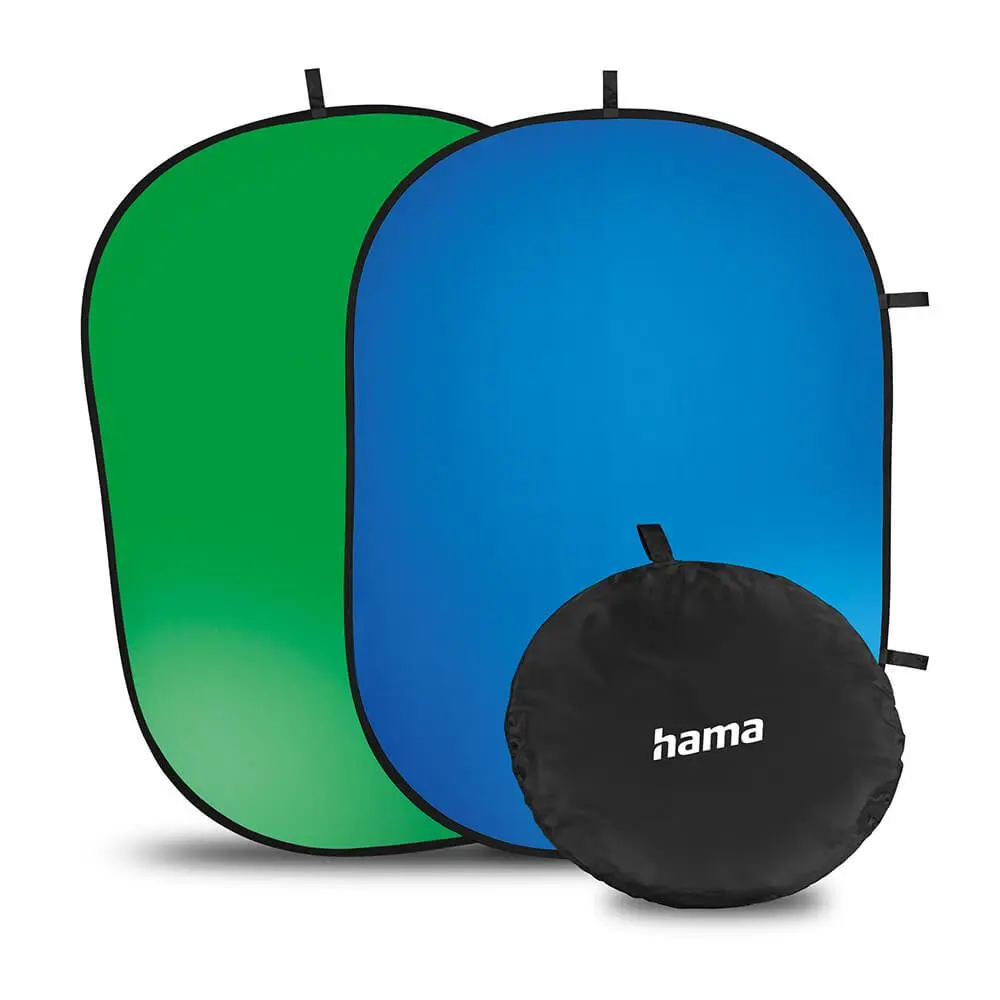 HAMA - Folding Background 2-in-2 Green/Blue 150x200 cm