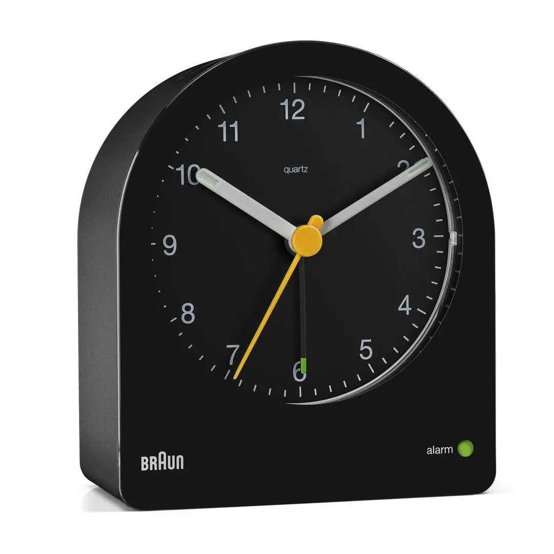 Braun - BC22 BK quartz alarm clock black
