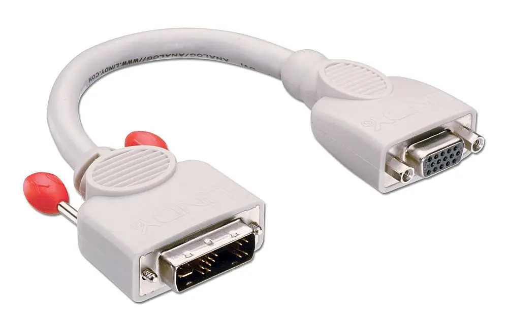 Lindy - VGA-adapter - DVI-A (hann) til HD-15 (VGA) (hunn) - 20 cm