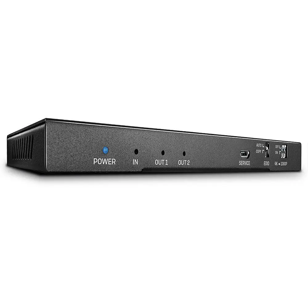 Lindy - HDMI 2.0 18G Splitter with Audio - video/lyd-splitter - 2 porter