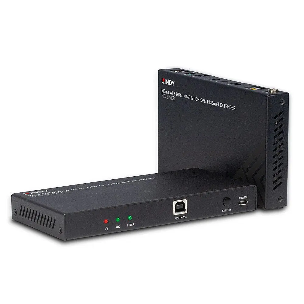 Lindy - KVM Extender 100m HDBaseT HDMI 4K60 Factory Sealed