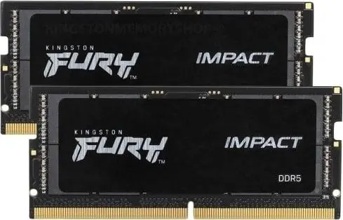 KINGSTON - 64GB 4800MT/s DDR5 CL38 SODIMM Kit of 2 FURY Impact