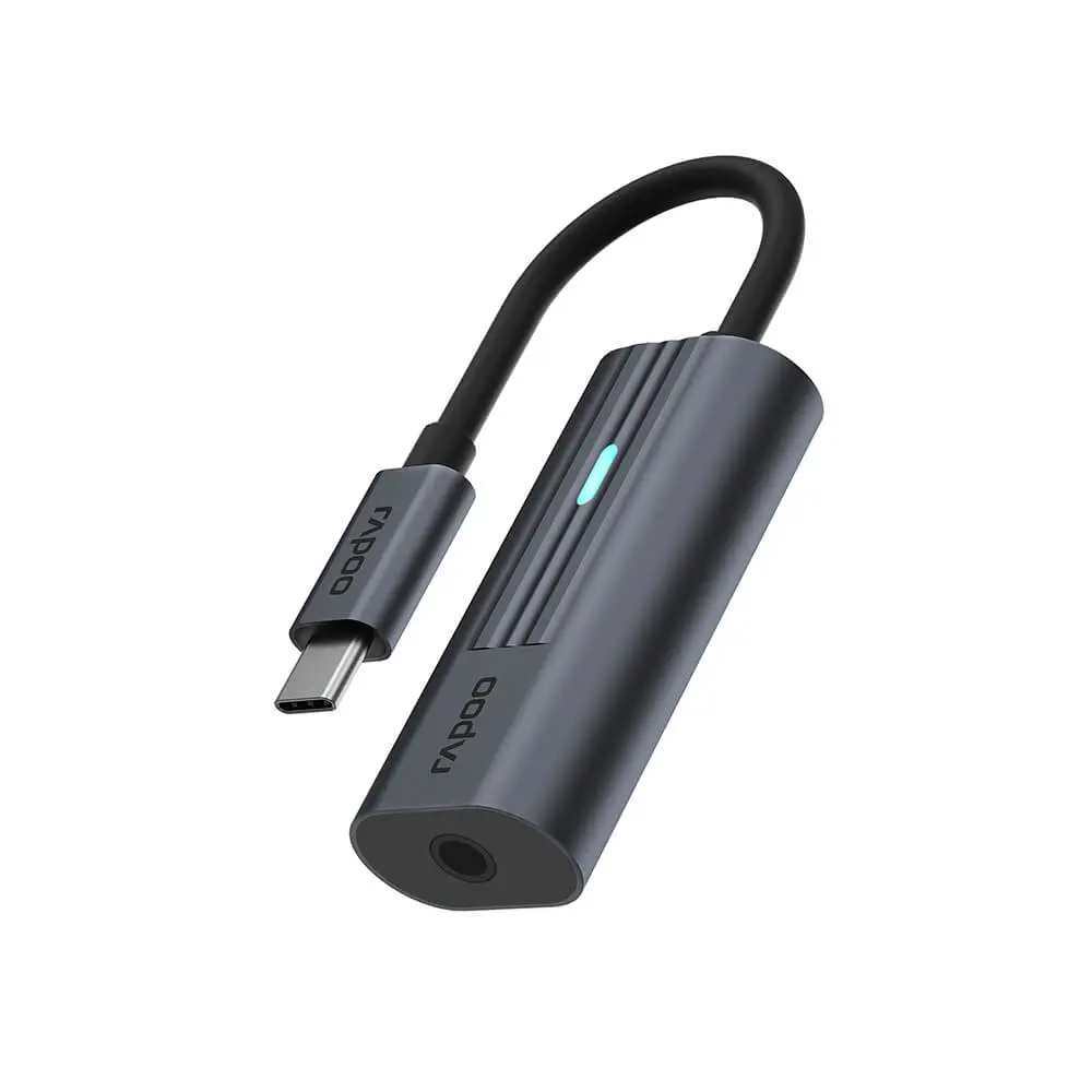 RAPOO - USB-C Adapter UCA-1002 USB-C to 3.5mm Audio Adapter