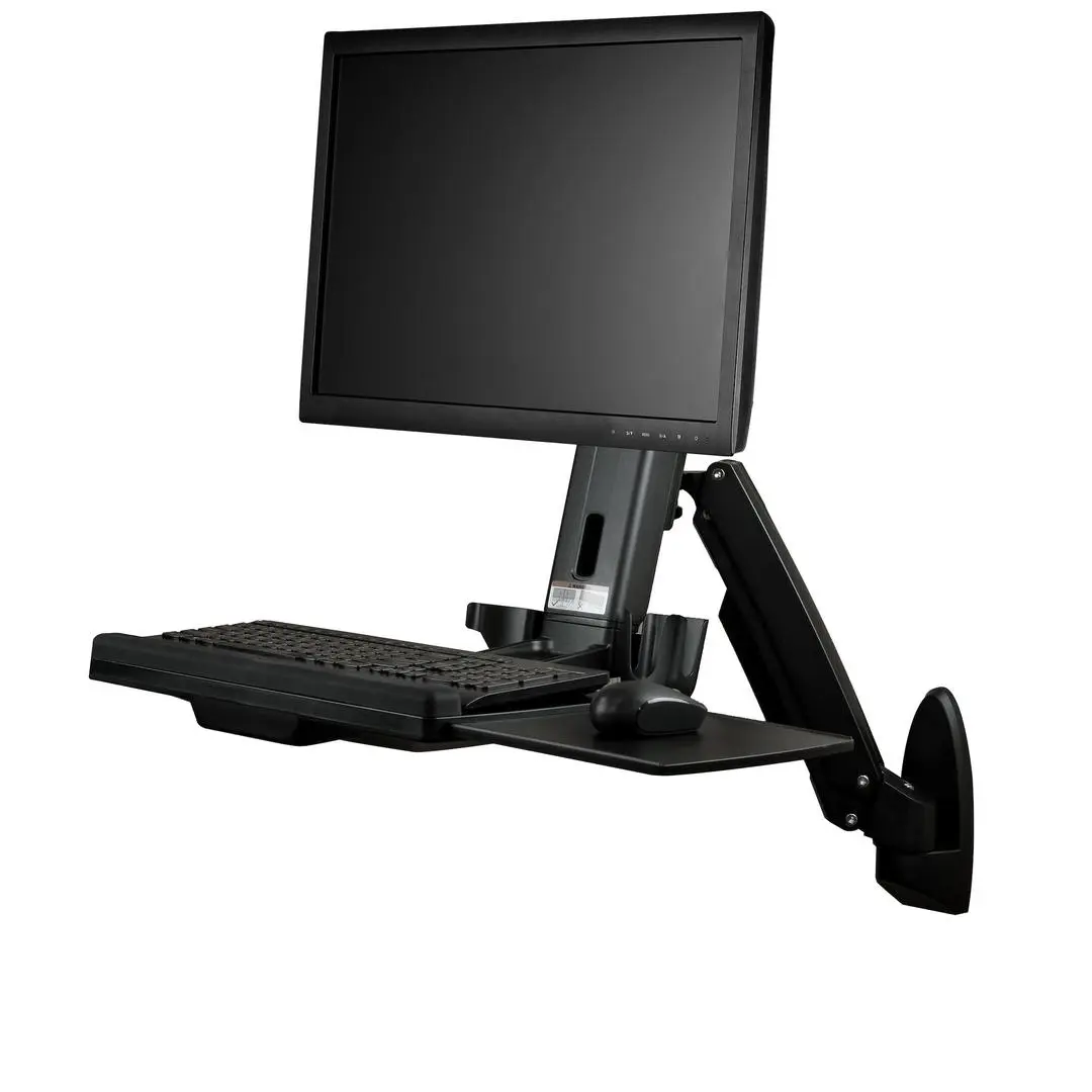 STARTECH - WALL MOUNTED SIT STAND DESK FOR ONE MONITOR UP TO 24INADJUSTBL WALL