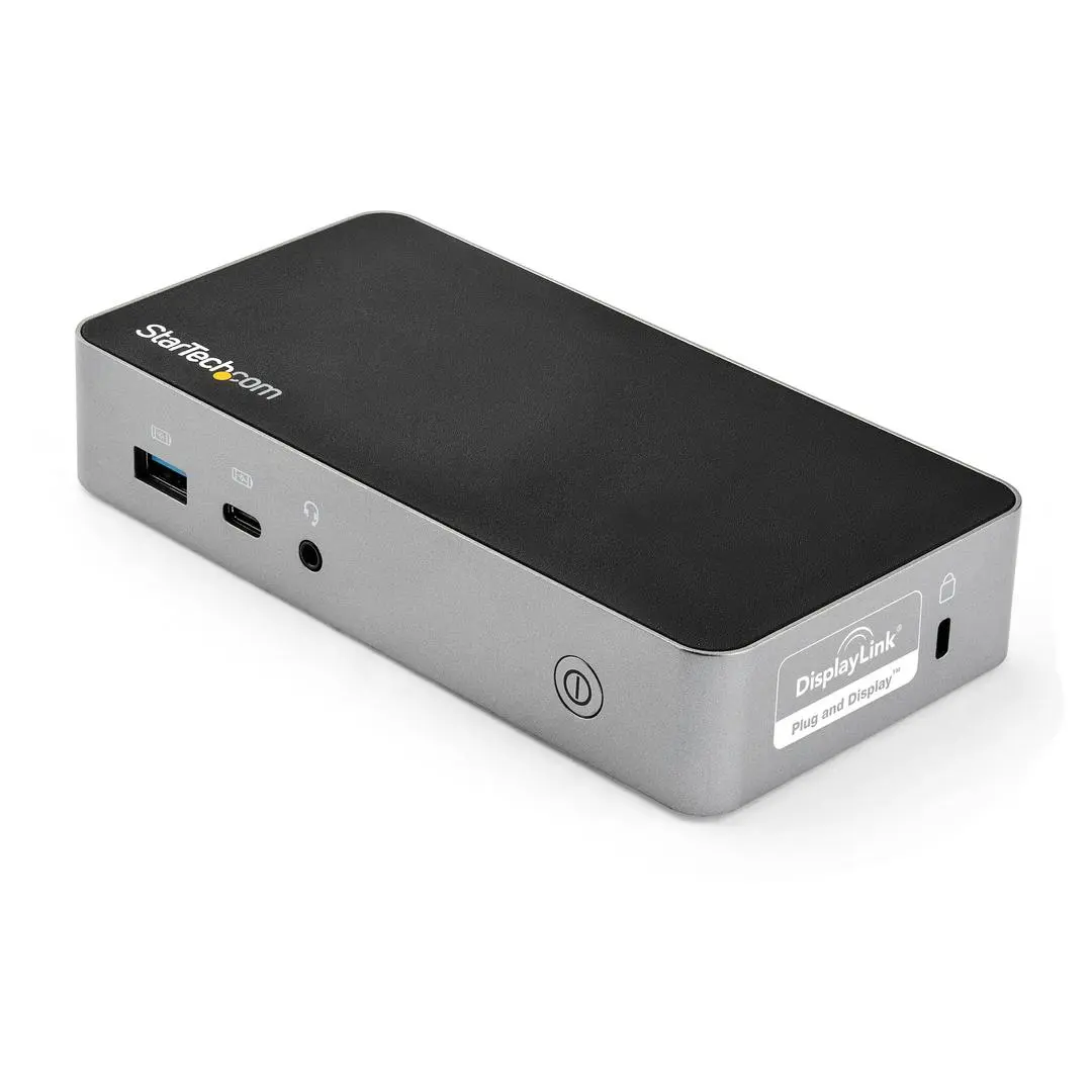 StarTech - USB-C Dock, Dual Monitor 1080p HDMI Laptop Docking Station, 60W Power Delivery, 1x USB-C, 3x USB-A, Ethernet, Dual HDMI Video Display USB 3.1 Gen 1 Type-C Dock, Mac & Windows - 60W PD With Charging (D