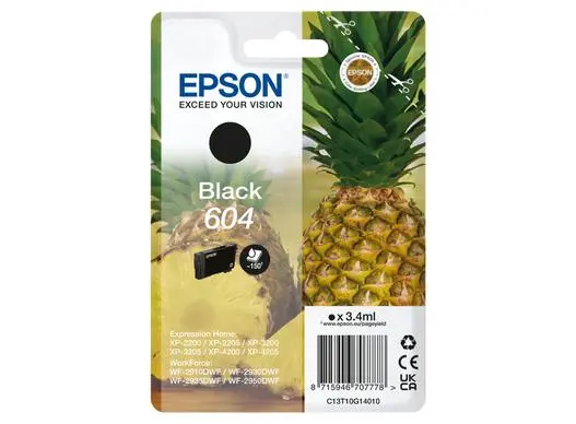 EPSON - Ink/604 603 Starfish 3.4ml BK