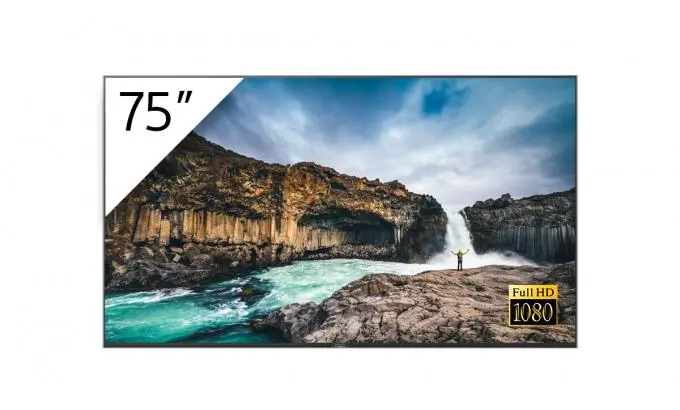 Sony - Bravia Professional Displays FWD-75X905H X90H Series - 75" Klasse (74.5" synlig) LED-bakgrunnsbelyst LCD-skjerm - 4K - for intelligent skilting