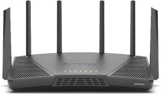 SYNOLOGY - RT6600AX - Wireless router - 4-port switch - GigE, 2.5 GigE - WAN ports: 2 - 802.11a/b/g/n/ac/ax