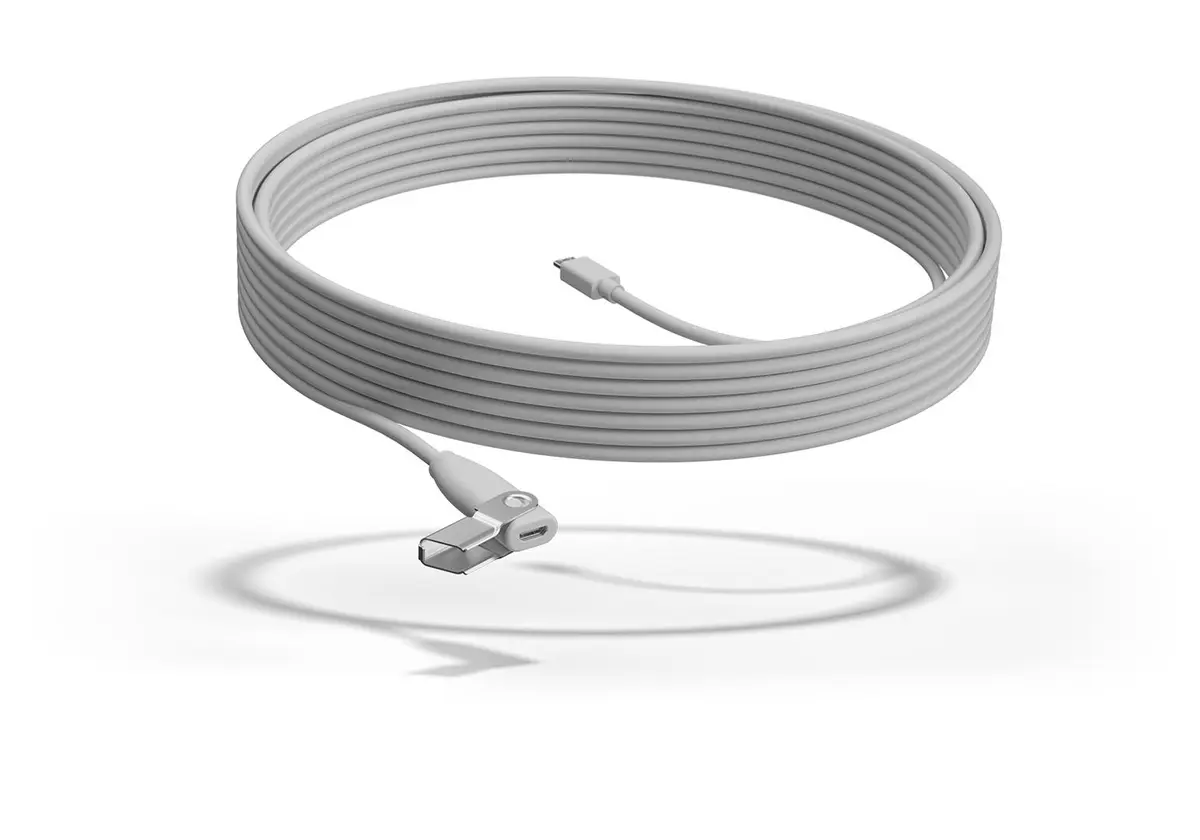 LOGITECH - RALLY MIC POD EXTENSION CABLE WHITE - WW