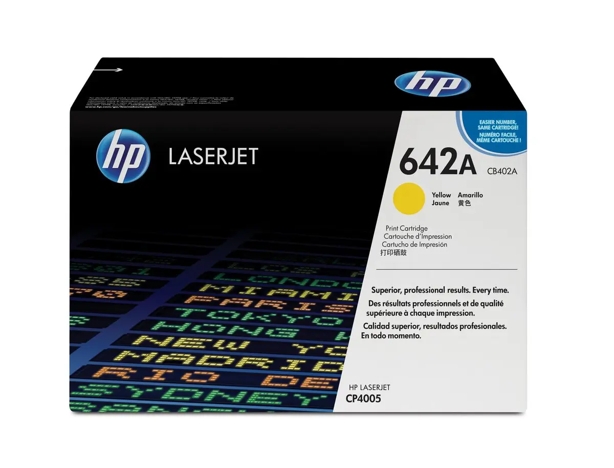 HP - 642A - gul - original - LaserJet - tonerpatron (CB402A)