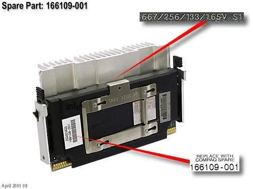 Hewlett Packard Enterprise - PROC, 667/133,W/HEATSINK