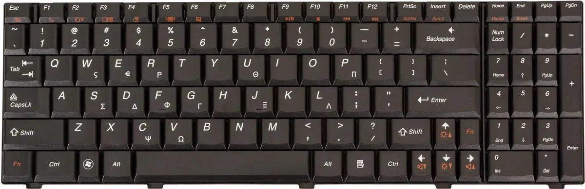 Lenovo - GREEK 101 KEY ORGBLA Keyboard