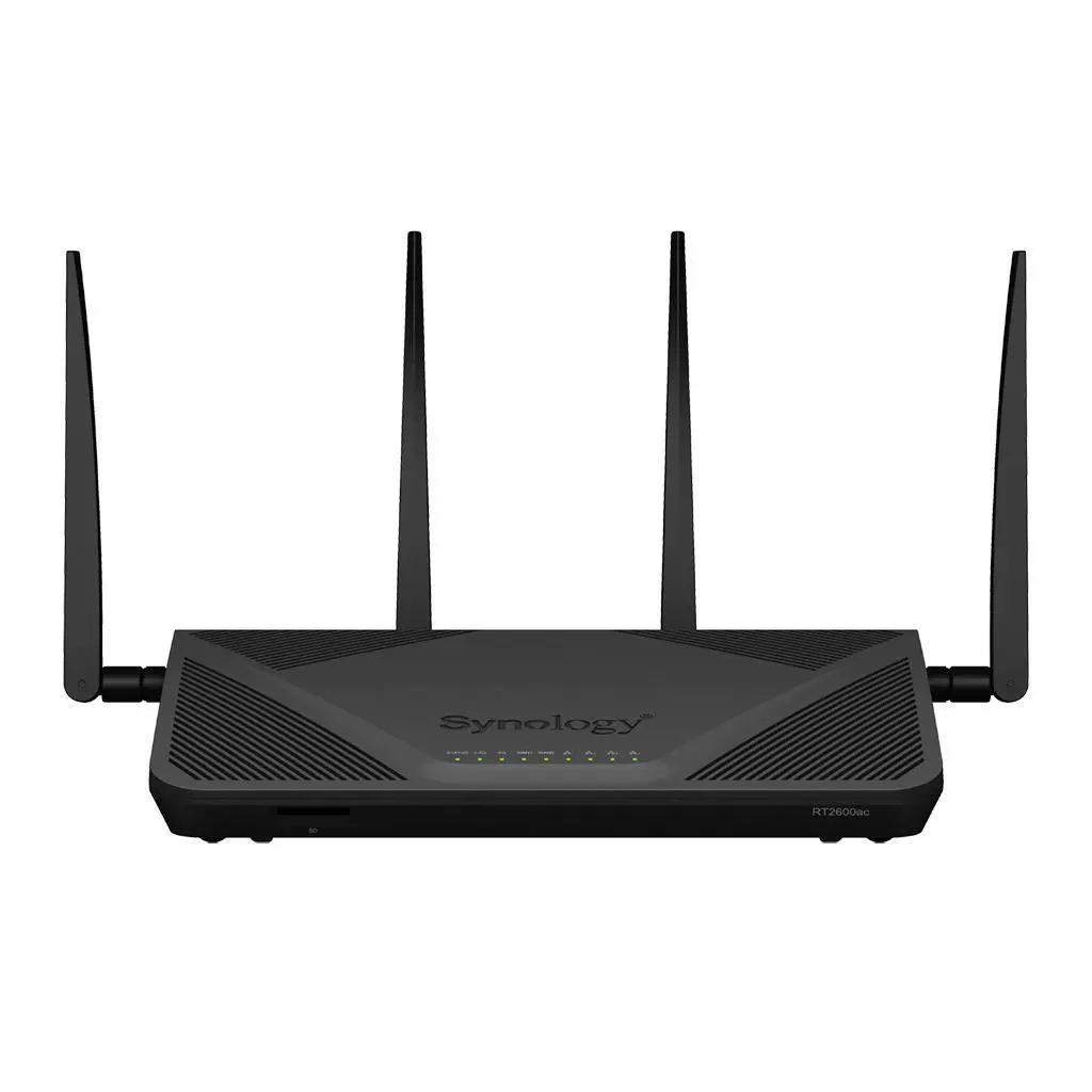 Synology - RT2600ac - Trådløs ruter - 4-portssvitsj - GigE - WAN-porter: 2 - 802.11a/b/g/n/ac - Dobbeltbånd