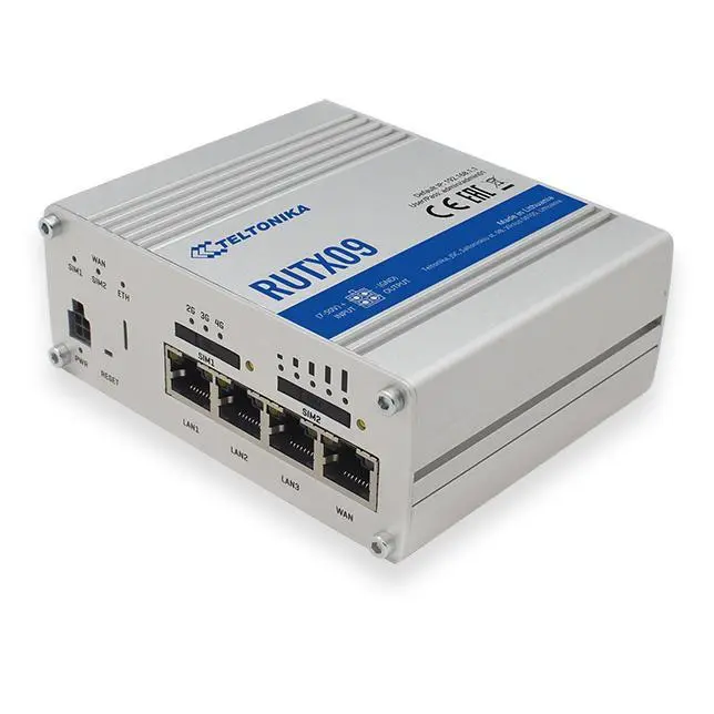 TELTONIKA - RUTX09 LTE Cat6 Rugged Router