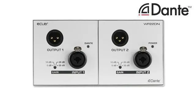 ECLER - DANTE Wall Panel Interface 2