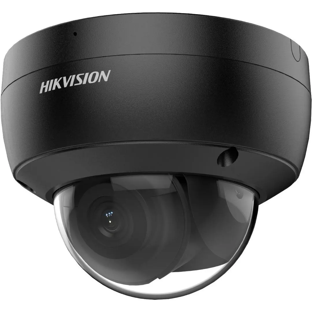 Hikvision - 4 MP Black AcuSense Fixed